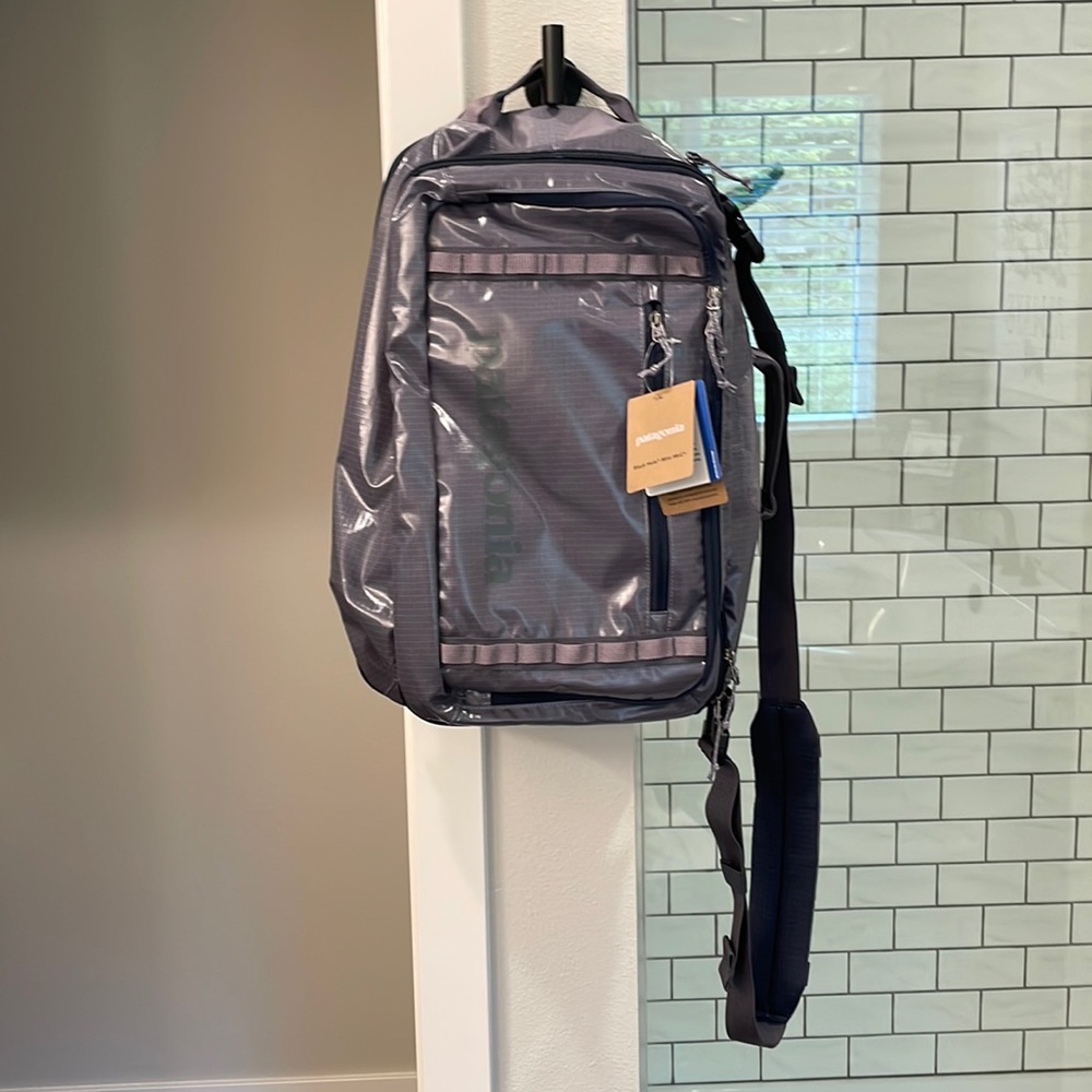 Patagonia backpack, messenger, carry on bag